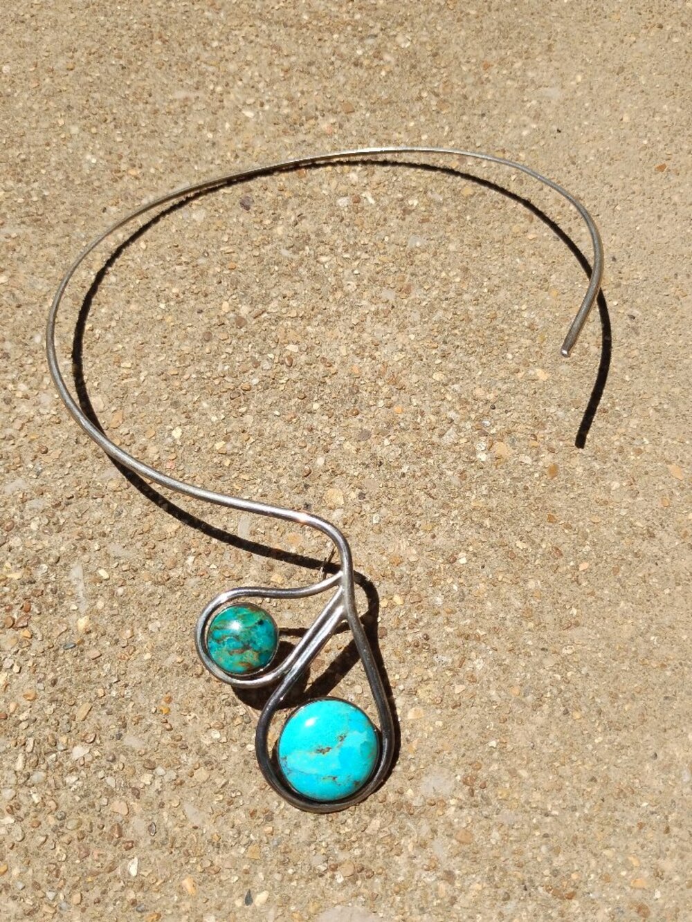 Jay King DTR Turquoise collar necklace 925 Sterling Silver